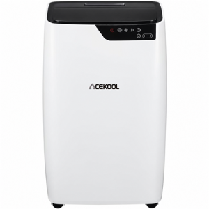 ACEKOOL 12000 BTU Portable Air Conditioners, Portable AC for Rooms Up to 550 Sq.Ft. 3-In-1 Portable AC with Quick Cooling, Dehumidifying, 3-Speed Fan, 24H Timer, Remote, Ultra-Quiet, White and Black