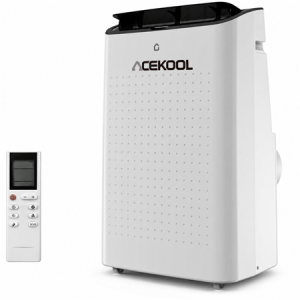 ACEKOOL 14000 BTU Portable Air Conditioner - 4 in-1 Cooling, Dehumidifier, Fan & Sleep Mode, Quiet AC Unit for Rooms up to 750 Sq.Ft, 24H Timer, Remote & Window Kit Included, Black Cover