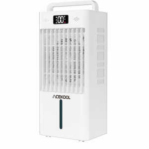 ACEKOOL Portable Air Conditioners, 3-in-1 Evaporative Air Cooler with Touch Screen & Remote, 2.66Gal Cooling Fan, 6 Speeds & 3 Modes, 12H Timer, Includes 4 Ice Packs & Rolling Casters for Home, Office
