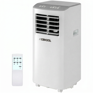 ACEKOOL Portable Air Conditioner, 8000 BTU for Rooms up to 450 Sq. Ft., Remote & Auto Evaporation, Compact AC for Bedroom.