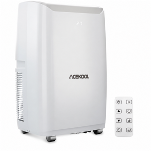 ACEKOOL Portable Air Conditioners, 14000BTU Air Cooler with Drying, Fan, Sleep Mode,24H Timer Function, Remote Control, Cools Room up to 750 Sq. ft, Air Cooling Fan for Home & Office Use, White