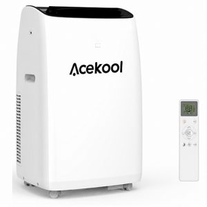 ACEKOOL 14000 Btu Air Conditioner with Heater Cools Up to 750 Sq.Ft., 4 in-1 Portable AC Units for Rooms with Dehumidifier, Heater, Fan, Quiet Room Air Conditioner, Auto Swing, Remote, Window Kit, Whtie