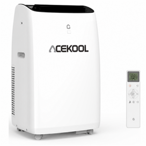 ACEKOOL 14000 Btu Air Conditioner with Heater Cools Up to 750 Sq.Ft., 4 in-1 Portable AC Units for Rooms with Dehumidifier, Heater, Fan, Quite Room Air Conditioner, Auto Swing, Remote, Window Kit, Whtie