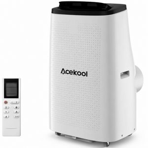 ACEKOOL 15000 BTU Portable Air Conditioner - Cools Rooms Up to 750 Sq.Ft, Window Vent Kit Included, Quiet Operation, 3-in-Cool/Fan/Dehumidifier, 24H Timer