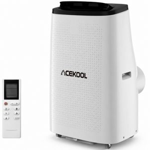 ACEKOOL 15000 BTU Portable Air Conditioner - Cools Rooms Up to 750 Sq.Ft, Window Vent Kit Included, Quiet Operation, 3-in-Cool/Fan/Dehumidifier, 24H Timer