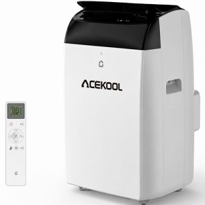 ACEKOOL 12,000 BTU Portable Air Conditioner, 3-In-1 Room Air Conditioner with Dehumidifier, Fan, Portable AC Unit for Rooms Cools Up to 550 Sq. Ft., Auto-Swing, Remote Control, Quiet Operation, 24-Hour Timer