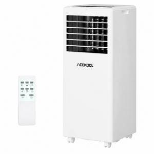 ACEKOOL 8000 BTU Portable Air Conditioner, 4-In-1 Portable AC Unit with Cooling, Dehumidifier, Fan, Stand AC Units for Room Cooling Up to 350sq.Ft, Sleep Mode, Black Cover