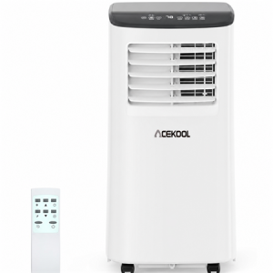 ACEKOOL Portable Air Conditioners 8000 BTU, Room AC Unit for Large Rooms Up to 700 Sq Ft with Cool Dry Fan Modes, Remote Control, 24H Timer, LED Display, Window Installation Kit