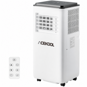 ACEKOOL Portable Air Conditioners, 10000 BTU Portable AC, Cools up to 450 Sq. Ft 3-in-1 Mobile AC for Room with Dehumidifier Fan Sleep Mode, 24H Timer, Remote Control, and Window Installation Kit Included