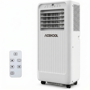 ACEKOOL Portable Air Conditioner, Energy Efficient 10,000 BTU AC for Apartment, Remote & Window Kit, 24H Timer, Portable AC with Hose Needed.