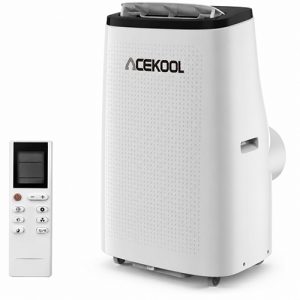 ACEKOOL 14,000 BTU Portable Air Conditioners - Cools Up to 750 Sq.Ft, 3-IN-1 Free Standing AC Unit Fan Dehumidifier Remote Control, Window Kit, Smart/Sleep Mode 24H Timer (14000BTU Style 3)