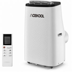 ACEKOOL 14,000 BTU Portable Air Conditioners - Cools Up to 750 Sq.Ft, 3-IN-1 Free Standing AC Unit Fan Dehumidifier Remote Control, Window Kit, Smart/Sleep Mode 24H Timer (14000BTU Style 3)