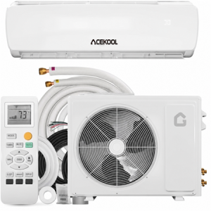 ACEKOOL 18000 BTU Mini Split Air Conditioner & Heater, 19 SEER2 230V Energy Saving Ductless AC Unit Cools Rooms up to 1250 Sq. Ft with Heat Pump & Installation Kit
