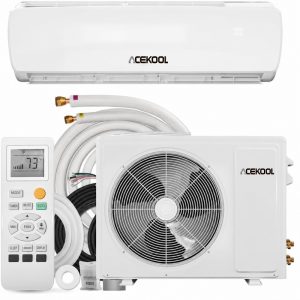 ACEKOOL 18000 BTU Mini Split Air Conditioner & Heater, 19 SEER2 230V Energy Saving Ductless AC Unit Cools Rooms up to 1250 Sq. Ft with Heat Pump & Installation Kit