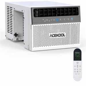 ACEKOOL Window Air Conditioner 6000 BTU, U Shaped Design, Ultra Quiet, WiFi Enabled, Energy Efficient, Remote Control, Cools Up to 269 Sq.Ft, Sleep Mode, Bedroom, Room, Office