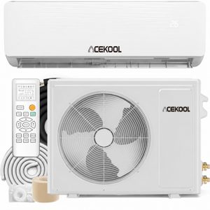 ACEKOOL Mini Split Air Conditioner 12000 BTU with 19 SEER2 Efficiency, 208-230V, Smart Split Unit AC Cooling/Heating Up to 750 Sq.Ft, Inverter Tech Ductless Air Conditioner with WiFi & Remote Control