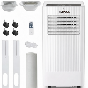 ACEKOOL 10,000 BTU Portable Air Conditioners, 4-in-1 Cool, Fan, Dehumidifier, Sleep, Covers Up to 450 Sq.Ft, 24H Timer, Remote, Easy Install for Bedroom, Living Room, Basement, Workspace