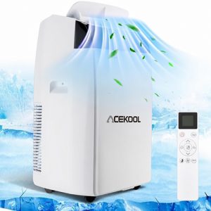 ACEKOOL 12000 Btu Portable Air Conditioner,portable Ac Unit Built-in Fan,cool,Dehumidification Function,indoors Air Conditioner Fast Cooling 550 Sq.ft, Drain-free, Fast Installation