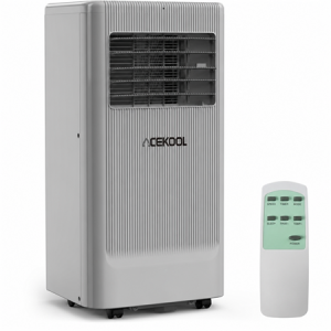 ACEKOOL 10000 BTU Portable Air Conditioner, Quiet 3 in-1 Cooling Unit for Rooms Up to 450 Sq.Ft, Includes Dehumidifier & Fan Modes, Remote Control, Sleep Mode Perfect for Bedrooms & Apartments