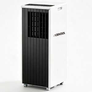 ACEKOOL 12000 BTU Portable Air Conditioners, Portable AC for Rooms Up to 550 Sq.Ft. 3-In-1 Portable AC with Quick Cooling, Dehumidifying, 3-Speed Fan, 24H Timer, Remote, Ultra-Quiet, White and Black